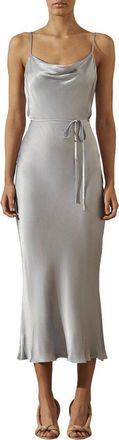 Shona Joy La Lune Bias Cowl Midi Dress