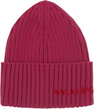 Ruslan Baginskiy Gorro bordado a mano - Accessories - Mujer - Rosa - ONE SIZE