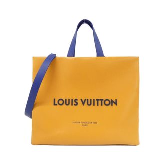Louis Vuitton Saffron Yellow Leather Handbag Tote Bag (Pre-Owned)