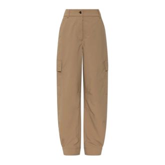 Moncler Wide Trousers, female, Brown, Size: XS Day-Namic Wide Trousers