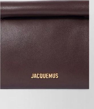 Jacquemus le rond carr&eacute; leather mini bag