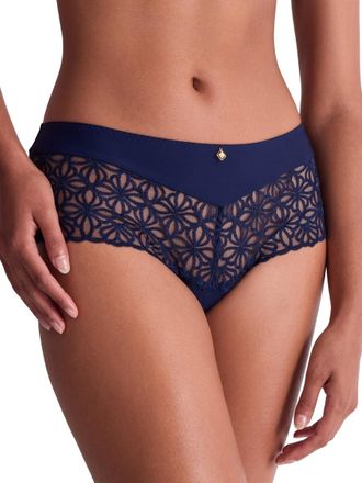Aubade Womens Secret Memories Cheeky Short - Blue Polyamide - Size Medium