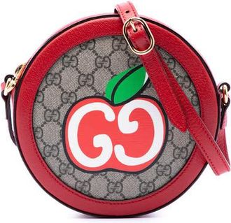 Gucci Pre-owned Gucci GG Supreme Apple Round Crossbody Ladies 92B375EIA0YLIFRV