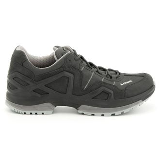 Lowa Gorgon GTX Suede Textile Mens Low Top Trainers - Black Anthracite - Size:UK 10.5