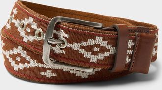 Le 31 Mens Geo pattern woven belt
