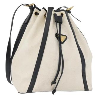 Saint Laurent Pre-owned Bucket Bags, female, White, Size: ONE SIZE Pre-owned Vintage Bucket Bag