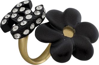 Chanel Gold Plating Band Ring (Pre-Owned)