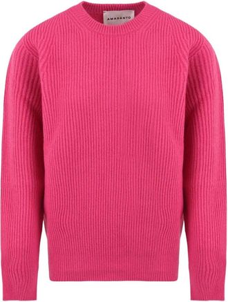 Amaranto Maglione a coste - - Knitwear - Uomo - Rosa - M