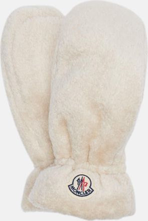 Moncler Logo teddy mittens