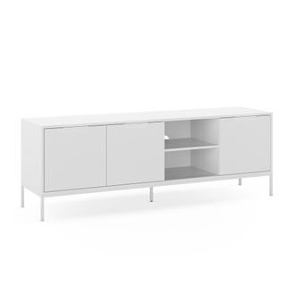 HOMN Mueble tv 3 puertas color blanco