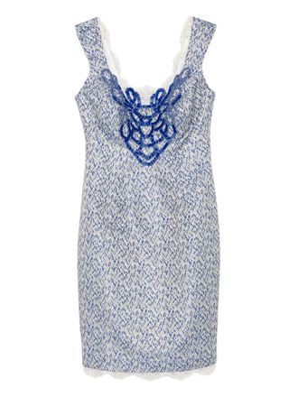 Gemy Maalouf lace-embellished mini dress - women - Polyester - 38 - White