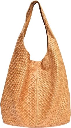 Luisa Vannini Brown Rundleer Tas