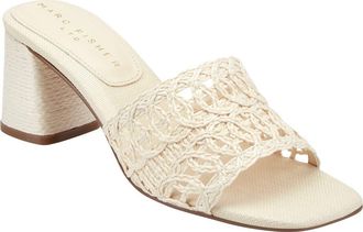 Marc Fisher Follie Sandal in Ivory at Nordstrom, Size 7.5