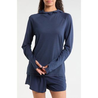 Smartwool Active Mesh Hoodie in Nightfall Deep Navy at Nordstrom, Size X-Small