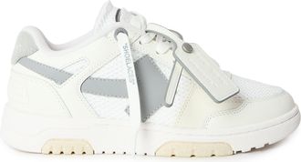 Off-white Womens Off White Ooo Slim Eco Conscious Sneakers in White/Grey - Size UK 5