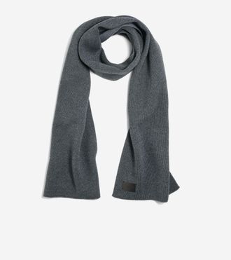 Cole Haan Mens Birdseye Scarf - Black