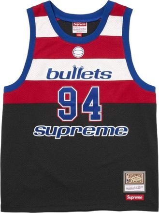 SUPREME x Mitchell & Ness SS26 Teams Basketball Jersey Black SUP-SS26-284-BLK