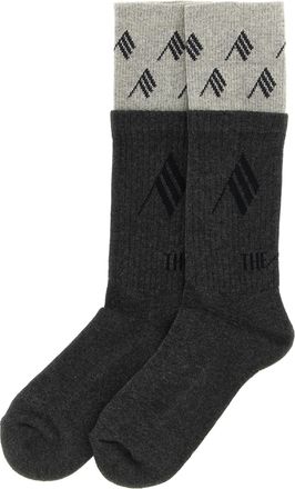 The Attico Gray Cotton Socks Clothing