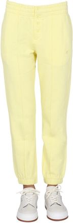 Helmut Lang Button-Detail Yellow Jogging Pants - Yellow