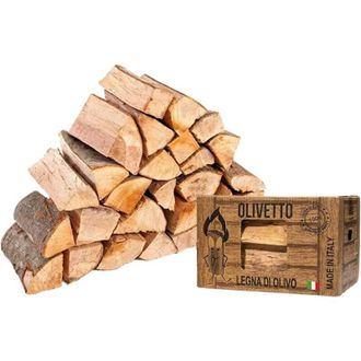 Acquaverde Set Legna Da Ardere In Tronchetti 90 KG Faggio + 10 KG Ulivo Per Stufa Camino