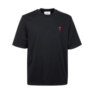 Ami Heren, Tops, Zwart, Maat: XL Katoen