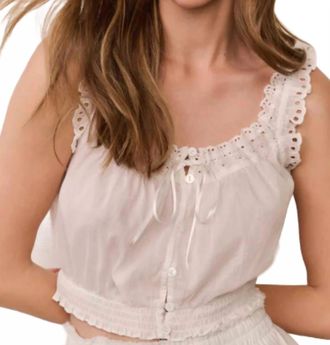 LoveShackFancy Lupo Top In White