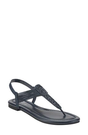 Bandolino Kayte 2 Strappy Embellished Sandal in Dark Blue at Nordstrom, Size 5.5