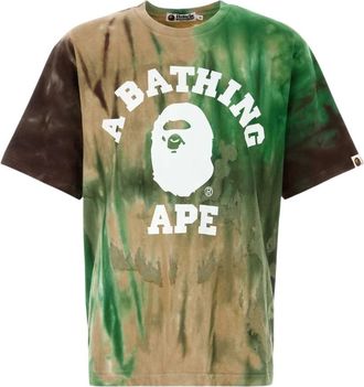 A Bathing Ape Cotton Oversize T-Shirt - Heren - T-shirts - Veelkleurig - XL - Katoen - Tops