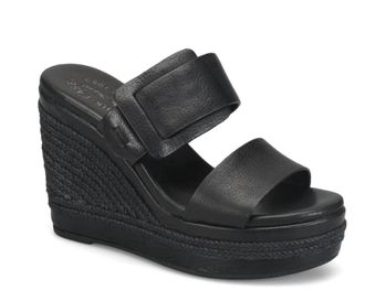Kork-ease Womens Raya Espadrille Wedge In Black