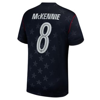 Nike Weston McKennie USMNT 2026 Stadium Away Nike Mens Dri-FIT Soccer Jersey in Blue | NN203943362-USM