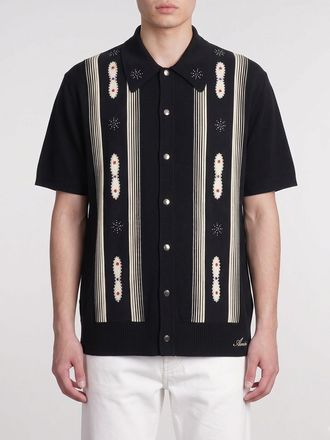 Amiri Camicia in misto lana con borchie