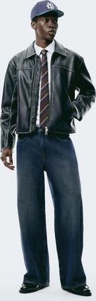H&M Wide Jeans in Dark Denim Blue at Nordstrom, Size 28 X 32