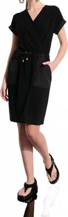 Joseph Ribkoff Silky Knit And Memory Straight Wrap Dress In Black