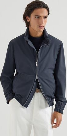 Brunello Cucinelli Nylon jacket in Navy Blue at Nordstrom, Size 50 It
