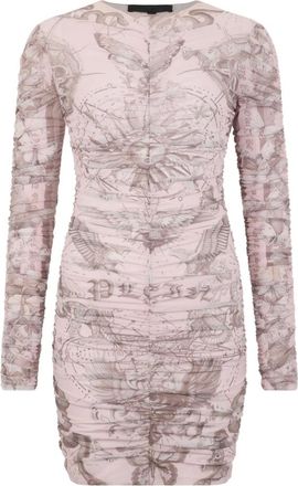 Philipp Plein Dames, Jurken, Roze, Maat: XS