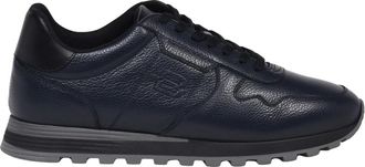 Baldinini Leren sneaker - Heren - Sneakers - Blauw - 45 EU - Leer - Schoenen