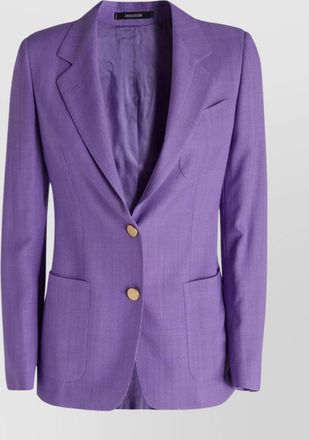 Tagliatore button detailed viscose jacket