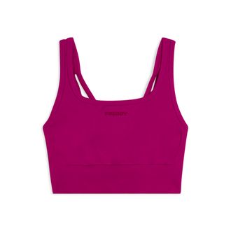 Freddy Top sportivo seamless supporto medio con inserti a costine