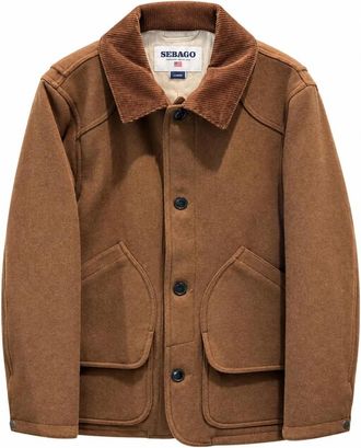 Sebago Tenny Wool Jacket - Dames - Zomerjassen - Bruin - M - Wol - Jassen
