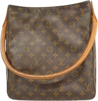 Louis Vuitton Pre-owned Shoulder Bags, female, Brown, Size: ONE SIZE Pre-owned Looping GM Shoulder Bag