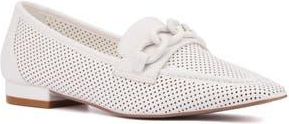 Torgeis Kalina Perforated Loafer in White at Nordstrom Rack, Size 6.5