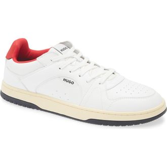 BOSS Hadrian Tennis Sneaker in White Multi at Nordstrom Rack, Size 11Us / 10Uk