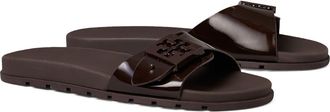 Tory Burch Buckle Slide Sandal in Dark Cocoa /Dark Cocoa at Nordstrom, Size 10