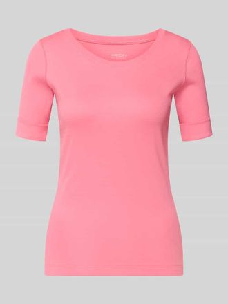Marc Cain T-Shirt mit Rundhalsausschnitt und 1/2-Arm in Pink, Gr&ouml;&szlig;e 34
