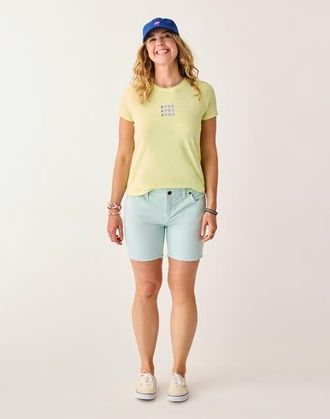Carve Designs Oahu 6 Corduroy Short in Surf Spray at Nordstrom, Size 14