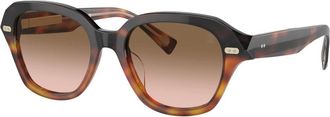 Brunello Cucinelli Zonnebrillen - Dames - Zonnebrillen - Bruin - 53 MM - Accessoires