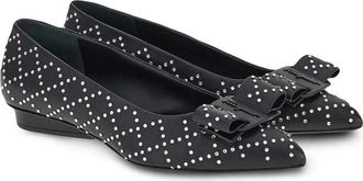 Ferragamo Ferragamo Viva Rhinestone-Embellished Ballet Flats