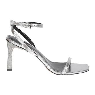 Tory Burch Tory Burch, High Heel Sandals, female, Gray, Size: 7 US Pav&eacute; Heeled Sandal