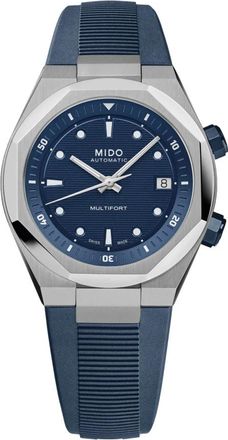 Mido Multifort 8 Two Crowns - Dames - Horloges - Blauw - ONE Size - Accessoires