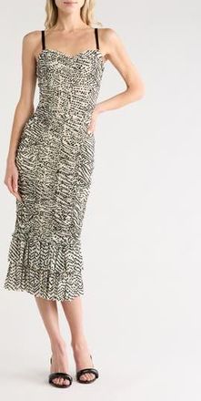 Diane Von F&uuml;rstenberg Amber Dress in Batik Dot Ivory/Black at Nordstrom Rack, Size Xx-Small